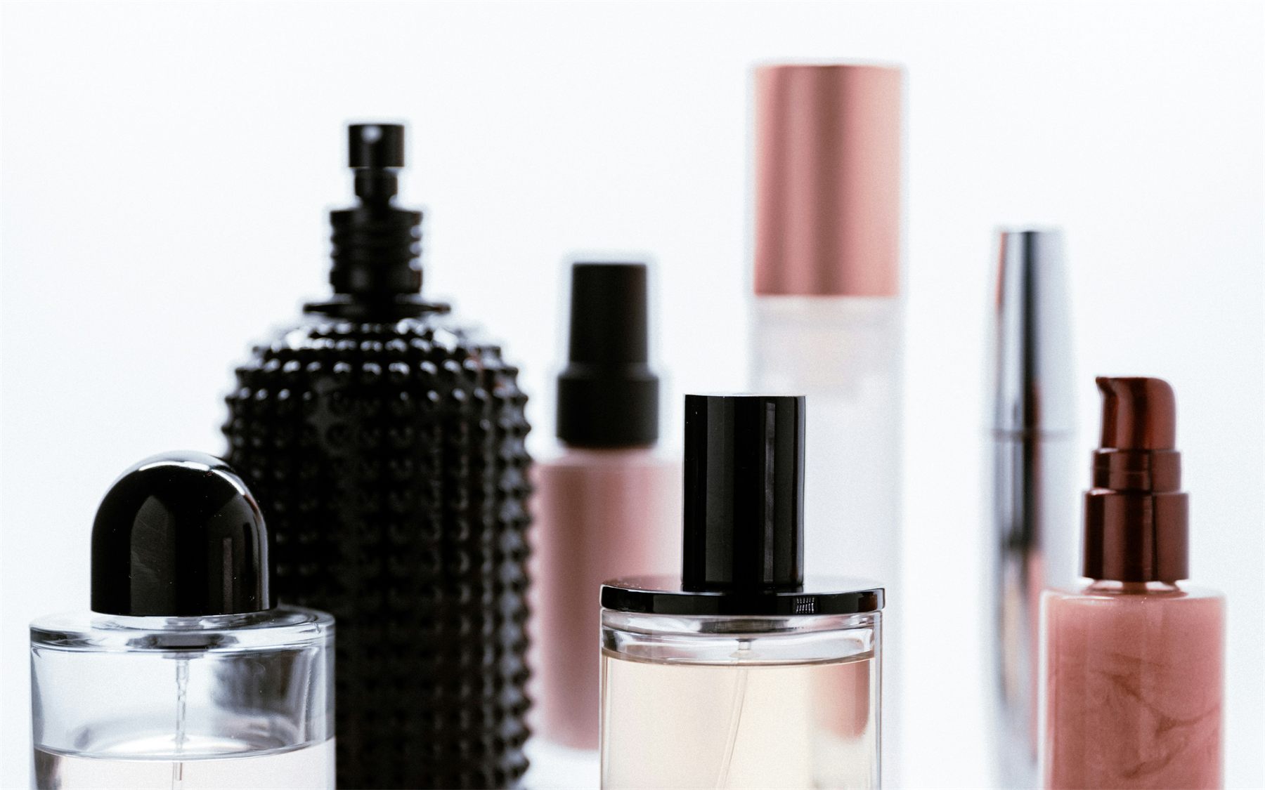 Finished cosmetic bottles and packaging